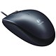 Image of Logitech M100 Mouse USB Wired Optical 1000dpi 3-Button Dark Ref 910-001602