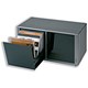Compucessory CD Storage Box One-Touch for 24 Disks W338xD162xH196mm Dark Silver Ref 442625