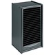 Compucessory DVD Storage Tower MDF One-Touch for 20 Cases W200xD240xH470mm Dark Silver Ref 45006