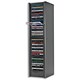 Compucessory CD Storage Tower MDF One-Touch for 40 Disks W172xD197xH677mm Dark Silver Ref 442676