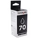 Lexmark No.70 Inkjet Cartridge Page Life 600pp Black Ref 012AX970E