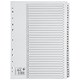 5 Star Office Index 230 micron Card with Clear Mylar Tabs 1-31 A4 White