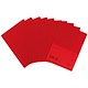 5 Star Office Folder Cut Flush Polypropylene Copy-safe Translucent A4 Red [Pack 25]