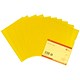 5 Star Office Folder Cut Flush Polypropylene Copy-safe Translucent A4 Yellow [Pack 25]