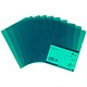 5 Star Office Folder Cut Flush Polypropylene Copy-safe Translucent A4 Green [Pack 25]