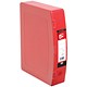 5 Star Premier Box File Polypropylene with Twin Clip Lock Foolscap Red