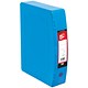 5 Star Premier Box File Polypropylene with Twin Clip Lock Foolscap Blue