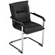 Image of Trexus Annapolis Cantilever Visitors Chair Leather Back H420mm Seat W465xD430xH475mm Black