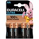 Duracell Ultra M3 High Tech Application Batteries AA 1.5V Ref 75051955 [Pack 4]