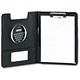 Masters Clipboard Fold-over PVC with Calculator Lined Pad and Pen A4 Black Ref 2917