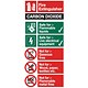 Stewart Superior Safety Sign CO2 Fire Extinguisher W100xH200mm Self-adhesive Vinyl Ref FF093SAV