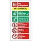 Stewart Superior Sign Wet Chemical Extinguisher Fire Safety Self Adhesive Vinyl W100xH200mm Ref FF100SAV