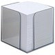 Smead Noteblock Holder Acrylic Smoke and Approx. 850 Sheets of Paper 90x90mm White Ref A2991170
