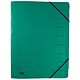 Elba Organiser File Pressboard Elasticated 9-Part Foolscap Green Ref 34414 [Pack 5]