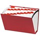 Eastlight Monkwell Expanding File with Cloth Ties 19 Pockets A-Z Foolscap Red Ref 32418