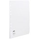 Concord Punched Pocket Subject Dividers Extra Wide 10-Part A4 White Ref 77801