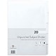 Concord Presentation Index Unpunched 5-Part A4 White Ref 75701 [Pack 20]