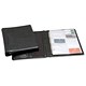 Impala Business Card Ringbinder PVC with 2-sided Welded Clear Pockets Capacity 400 Black Ref BCB40001