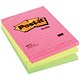 Post it Notes Large Format Notes Feint Ruled Pad of 100 Sheets 102x152mm Rainbow Colour Ref 660N [Pack 6]