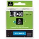 Dymo D1 Tape for Electronic Labelmakers 19mmx7m White on Black Ref S0720910