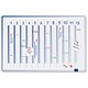 Legamaster Accent Year Planner Steel Drywipe Magnetic and Fixings W900xH600mm Blue Ref 4890-00