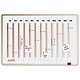 Legamaster Accent Year Planner Steel Drywipe Magnetic and Fixings W900xH600mm Brown Ref 4910-00
