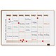 Legamaster Accent Weekly Planner Steel Drywipe Magnetic and Fixings W900xH600mm Brown Ref 4920-00