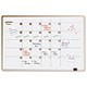 Legamaster Accent Monthly Planner Steel Drywipe Magnetic and Fixings W900xH600mm Brown Ref 4915-00