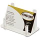 Deflect-o Art Deco Business Card Holder with Metal Support Posts Acrylic Frosted Clear Ref DE350150