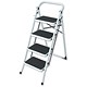 RELX Universal Folding Ladder 4 Step Steel with Rubber Treads Ref 176386
