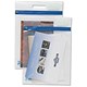 INDX Carry Bag Reinforced Mesh-weave PVC Clear A4 Coloured Seal Blue Ref SSBA [Pack 25]