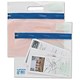 INDX Carry Bag Reinforced Mesh-weave PVC Clear A5 Coloured Seal Blue Ref SSBA 50034 [Pack 25]