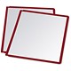 Durable Sherpa Display Panel Clear with Coloured Flexible Frame A4 Red Ref 5606/03 [Pack 10]