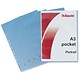 Esselte Pocket Polypropylene Multipunched Reinforced Top-opening A3 Portrait Clear Ref 47181 [Pack 10]