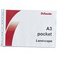 Esselte Pocket Polypropylene Multipunched Reinforced Top-opening A3 Landscape Clear Ref 47182 [Pack 10]
