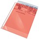 Esselte Coloured Pocket Polypropylene Multipunched Reinforced Top-opening A4 Red Ref 47203 [Pack 10]