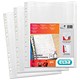 Esselte Expanding Pocket Heavy-duty Multipunched Gusseted Top Opening A4 Clear Ref 47188 [Pack 5]