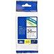 Brother P-touch TZ Label Tape 36mmx8m Black on White Ref TZ261