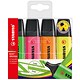 Stabilo Boss Highlighters Chisel Tip 2-5mm Line Assorted [Wallet 4]