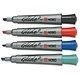 Nobo Glide Flipchart Markers Xylene-free Chisel Tip Assorted Ref 1902079 [Pack 4]