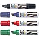 Pilot Jumbo Permanent Marker Oil-based Chisel Tip 3-10mm Line Assorted Ref SC6600W4 [Pack 4]