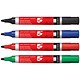 5 Star Office Permanent Marker Xylene/Toluene-free Smearproof Bullet Tip 2mm Line Assorted [Wallet 4]