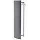 Alba Vesto Garment Rack Tall High-capacity with Screen and 6 Coat Hangers Metallic Grey Ref PMVESTOM/L