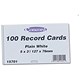 Concord Record Card Smooth Blank 127x76mm White Ref 15701/10PK [Pack 10x100]