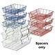Hago Wire Tray Spacers 125mm Black [Pack 2]