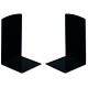 Helix Bookends Heavy-duty Metal W100xH180mm Black Ref V52070 [Pack 2]