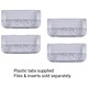 Twinlock Crystalfile Tabs Plastic for Suspension Files Clear Ref 78020 [Pack 50]