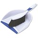 Addis Comfi Grip Dustpan and Brush Mixed Bristle Set White and Blue Ref 504873