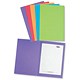 Concord Bright Square Cut Folder Recycled Pre-punched 290gsm Foolscap Assorted Ref 5499/554 [Pack 50]