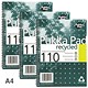 Pukka Pad Notebook Wirebound Recycled 80gsm Ruled and Margin 4 Hole 100 Pages A4 Ref RCA4 [Pack 3]